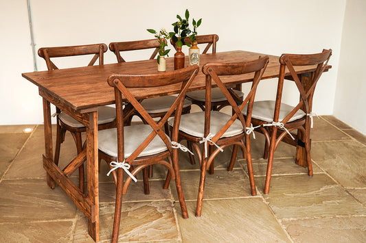 Rustic Trestle Tables