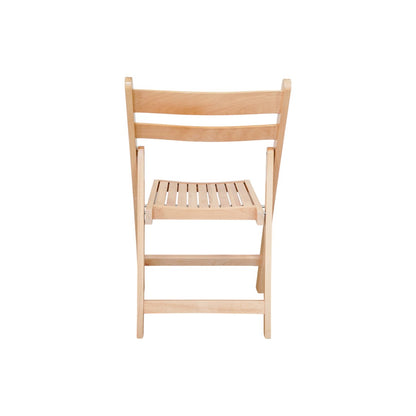 Beechwood Folding Chair. Pack of 4. (Slatted Seat & Back)